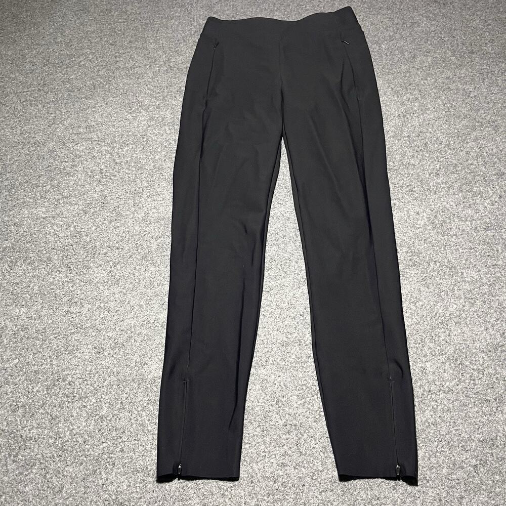 Athleta Stellar Leggings Womens 4 Tight Black Stretch Zip Pockets Gym